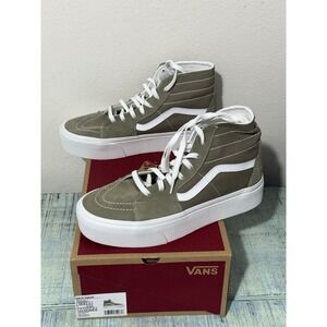 Vans Sk8-Hi Tapered Stackform High Top Sneakers Men's 10 Women's 11.5 Beige New
